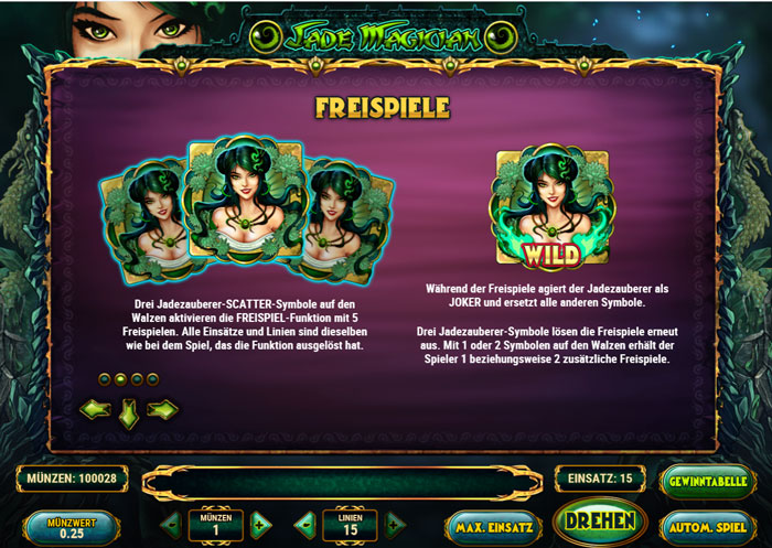 Jade Magician Freispiele